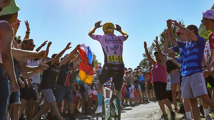 Phil Bauhaus ist eine der Entdeckungen der Tour, als Sprinter hat er nur Pech, dass auch Jasper Philipsen mitfährt.
