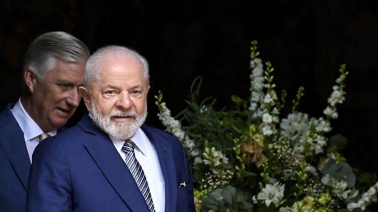 Brasiliens Präsident Lula während seines Staatsbesuchs in Belgien