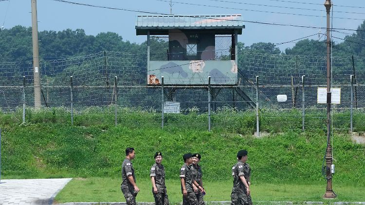 Die Grenze zwischen Nord- und Südkorea wird stark überwacht.