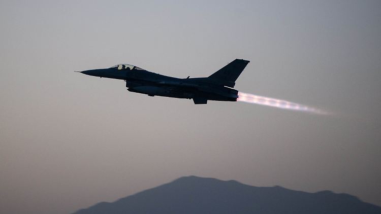 Eine F-16 im Einsatz.