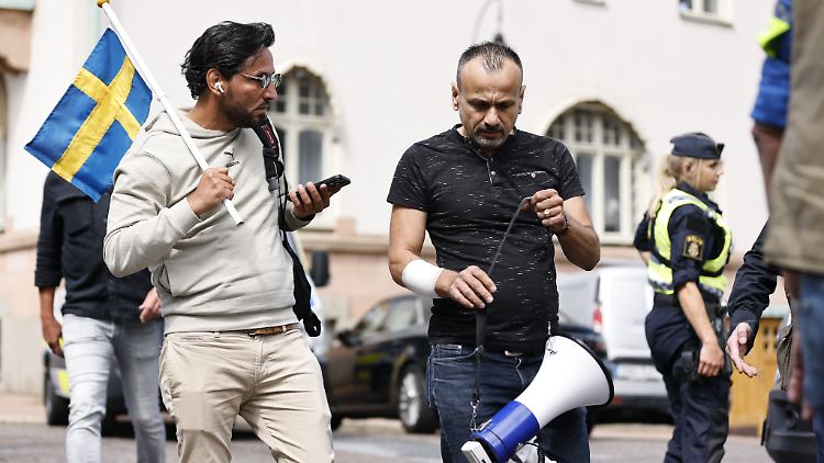 Die Kundgebung endete diesmal nicht mit der Verbrennung des Korans. 