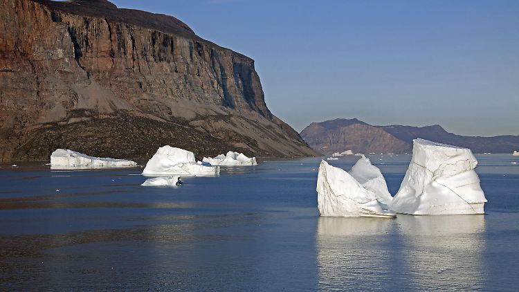 Eisberge im Uummannaq Fjord, Grönland, Nordamerika