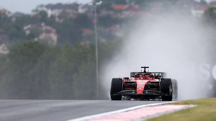 Charles Leclerc drehte beim Training in Ungarn die schnellste Runde.