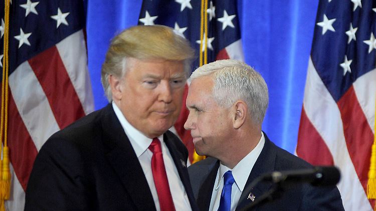 Donald Trump und Mike Pence wollen beide 2024 für die Republikaner bei der US-Präsidentschaftswahl antreten.