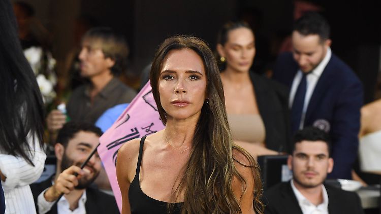 Victoria Beckham bei Lionel Messis Debüt für Inter Miami.