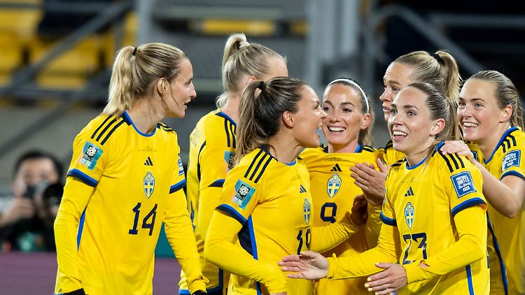 Schwedens Nationalspielerinnen bringen sich im WM-Rennen in Stellung.