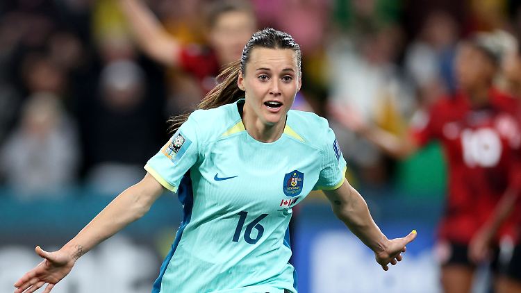 Hayley Raso erzielte die ersten beiden Treffer für Australien.