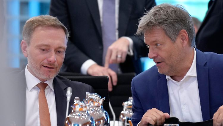 Die Vizekanzler von FDP und Grünen, Lindner und Habeck, müssen ihre Steuerpläne noch abstimmen.