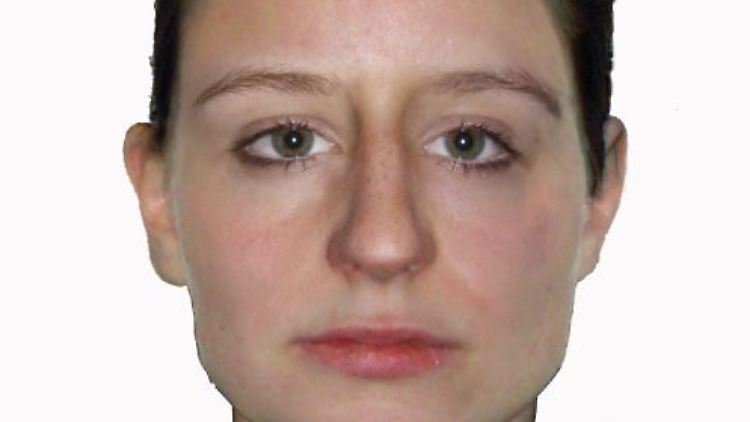 Eine vom Bundeskriminalamt zur Verfügung gestellte Gesichtsrekonstruktion des Opfers, dessen verkohlte Leiche vor 26 Jahren entdeckt wurde.