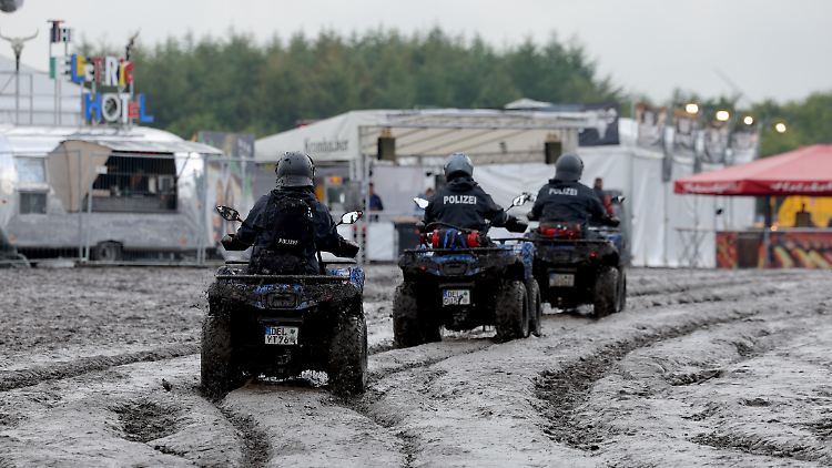 Die Polizei ist auf dem Wacken im Einsatz.