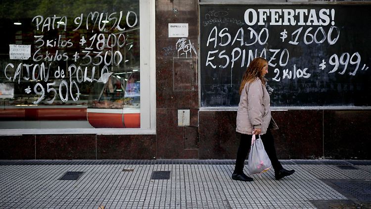 Die Inflationsrate in Argentinien liegt bei 115 Prozent.