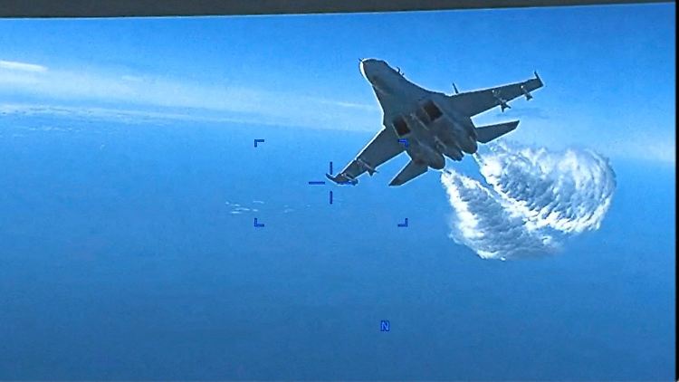 Mitte März stieß eine unbemannte US-Drohne mit einem russischen Kampfjet zusammen.