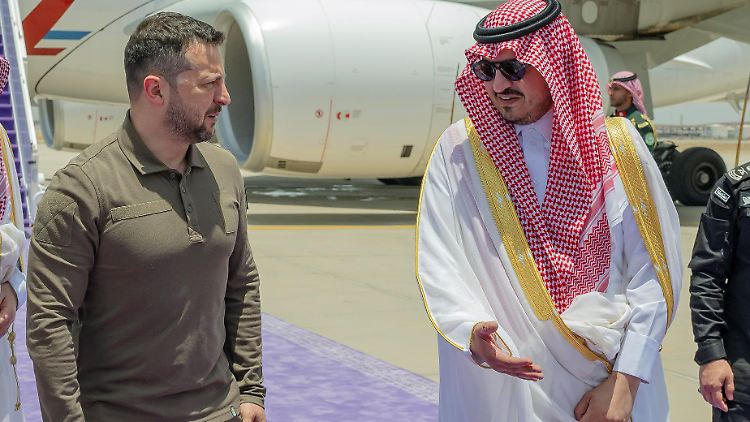 Selenskyj im Mai in Dschidda beim Gipfel der Arabischen Liga - der aktuelle Treffen findet auf Ebene der nationalen Sicherheitsberater statt.