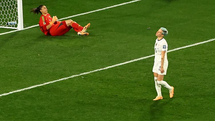 Auch Legende Megan Rapinoe scheiterte vom Punkt.