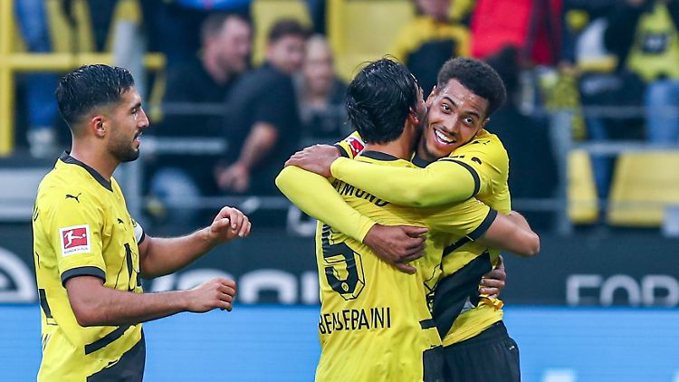 Feiert seinen ersten Doppelpack für den BVB: Felix Nmecha.