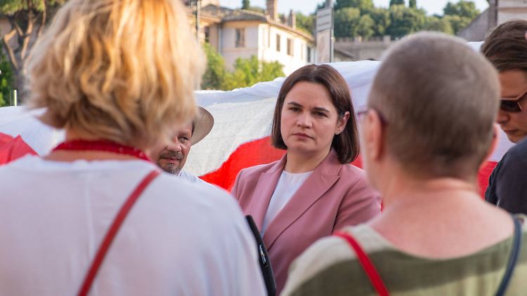 Swetlana Tichanowskaja war nach den Wahlen 2020 ins Ausland geflohen.