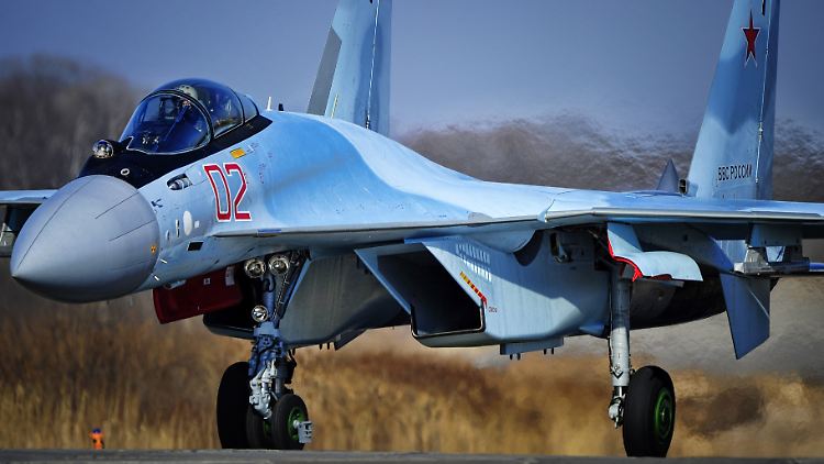 Ein russischer Kampfjet vom Typ Su-35. 