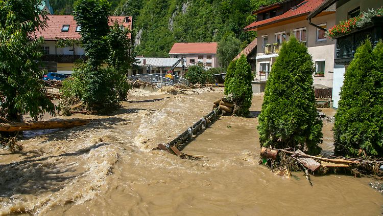Die Regenkatastrophe in Slowenien ist verheerend.