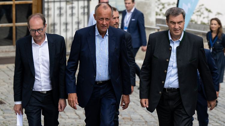 Demonstrierte Einigkeit: Merz und Söder bei einem Treffen Ende Juli.
