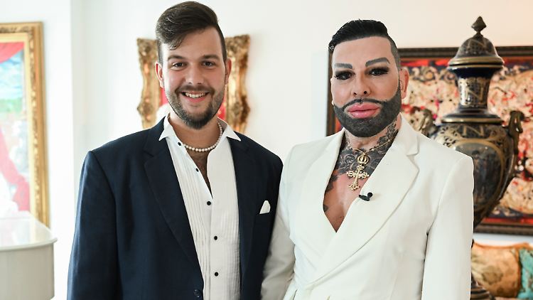 "Die letzten Wochen waren intensiv": Marc-Eric Lehmann (l.) und Harald Glööckler.