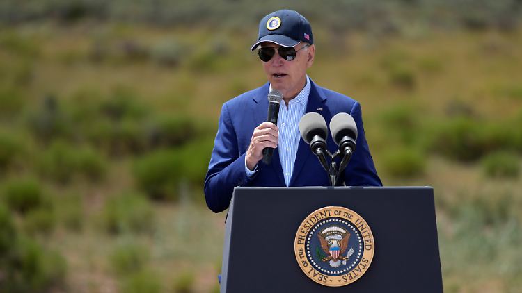 Biden wollte am Mittwochabend nach Utah reisen. 