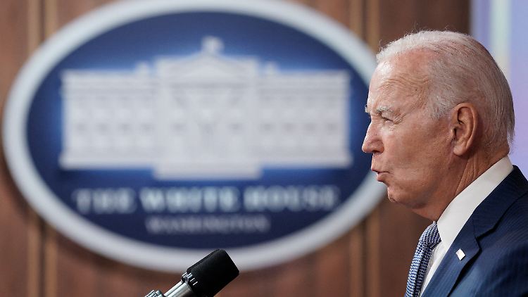 Biden setzt sich für weitere finanzielle Unterstützung der Ukraine ein.
