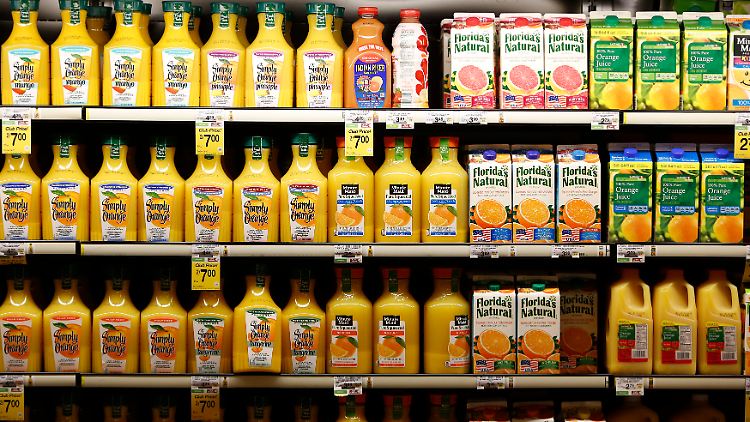 Bald heiße Ware in den USA? Der Preis für Orangensaft-Konzentrat erreicht einen Rekordwert (Archivbild).