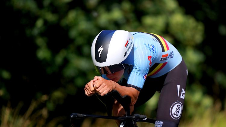 Remco Evenepoel lieferte bei der WM ein nahezu perfektes Zeitfahren.