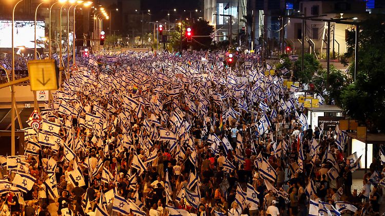 Protest in Tel Aviv.