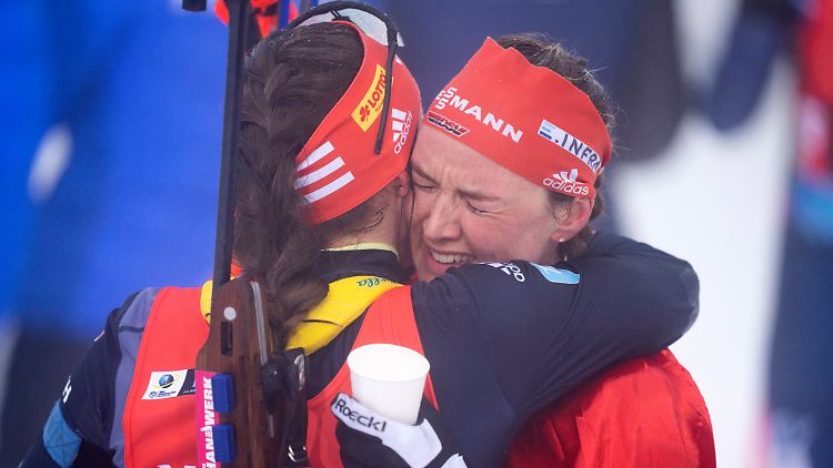 Denise Herrmann-Wick hatte sich schon im Schnee vom Biathlon verabschiedet.