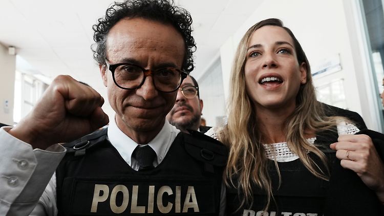 Zurita und González Náder, die für das Amt der Vizepräsidentin kandidiert.