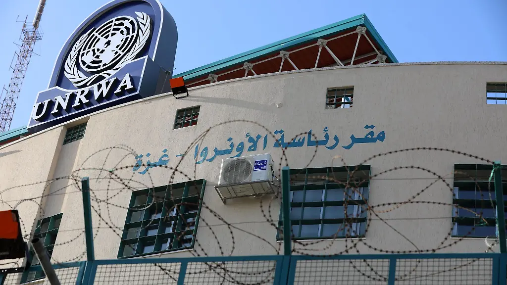 Das-Hauptquartier-der-United-Nations-Relief-and-Works-Agency-UNRWA-in-Gaza-Stadt