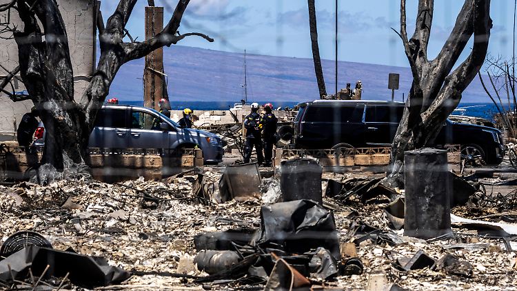 Bei dem Waldbrand auf Maui war die historische Stadt Lahaina fast vollständig niedergebrannt.