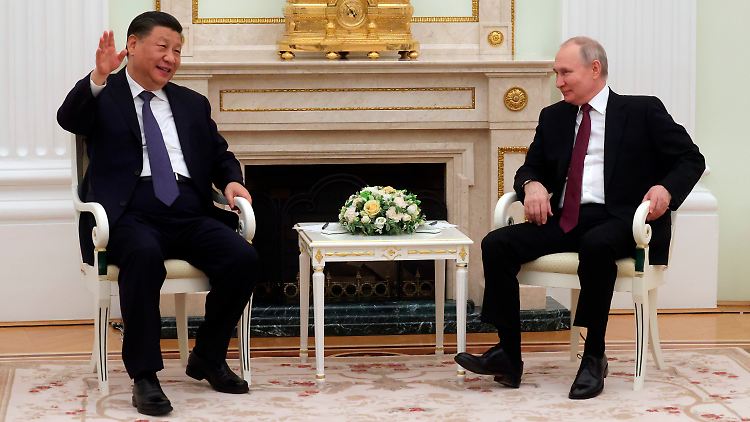 Xi (l.) und Putin suchen gemeinsam mit der BRICS-Gruppe nach einem Gegengewicht zu den westlichen Industrienationen.