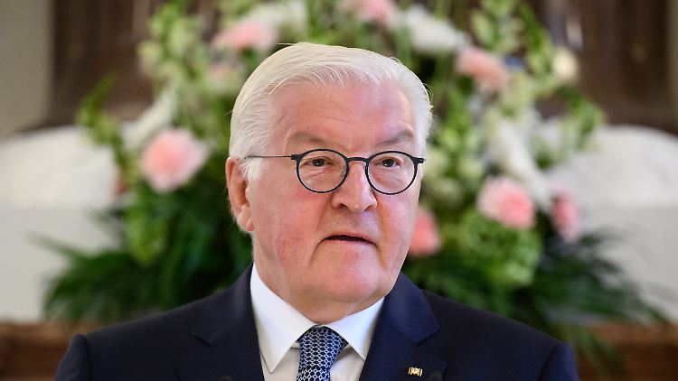 Bundespräsident Frank-Walter Steinmeier erinnert unter anderem an die belarussische Oppositionsführerin Maria Kolesnikowa.