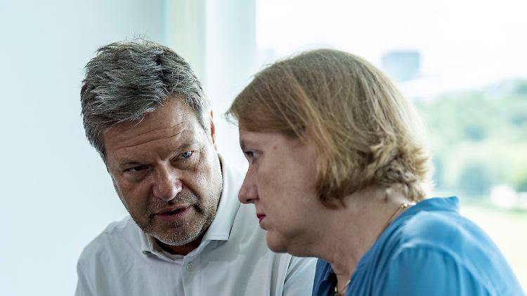 "Kein Glanzstück": Habeck und Paus Mitte Juli im Zwiegespräch. 