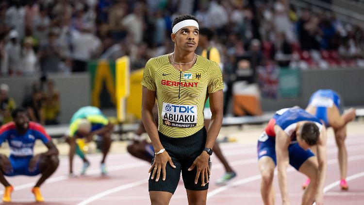 Joshua Abuaku war nicht unzufrieden mit seinem achten Platz über 400 m Hürden. 