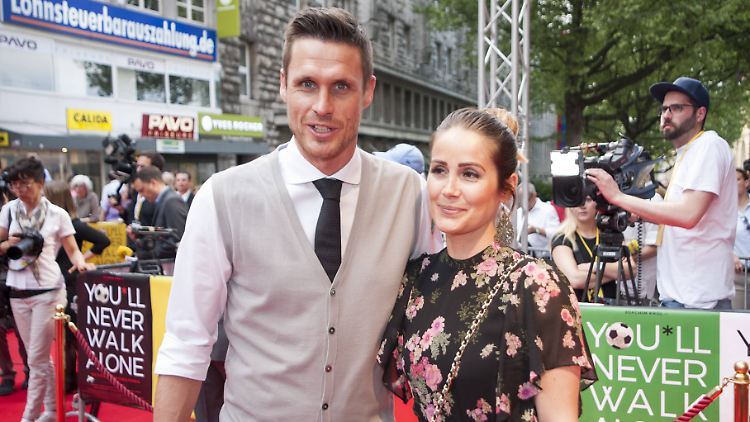 Tina und Sebastian Kehl bei einer Veranstaltung 2017 in Essen. 