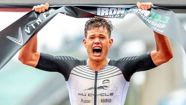 Rico Bogen gewann die Ironman-WM in Lahti.