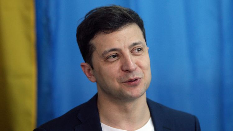 Wolodymyr Selenskyj bei der Wahl 2019. Der Kampf gegen Korruption war bereits damals eins seiner zentralen Themen.
