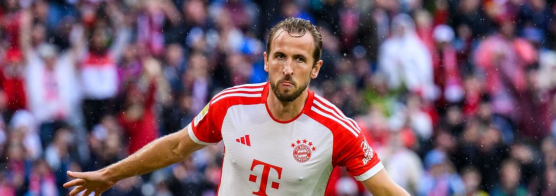 Neuzugang Harry Kane traf beim Bayern-Heimsieg gegen Augsburg doppelt.