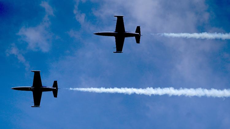 Zwei Maschinen des Typs Aero L-39 Albatros kollidierten am Samstag.