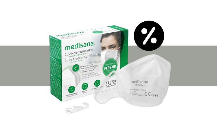 Die FFP2-Masken von Medisana sind bei Amazon gerade kräftig im Preis reduziert.