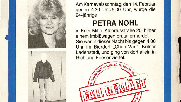 Das Fahndungsblatt von damals brachte den Ermittlern nichts.