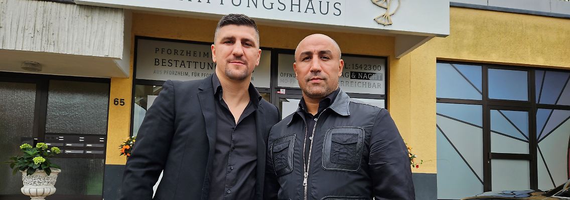 Marco Huck und Arthur Abraham verabschiedeten sich von René Weller.