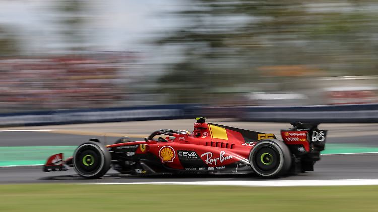 Sainz ist der Schnellste im Training.