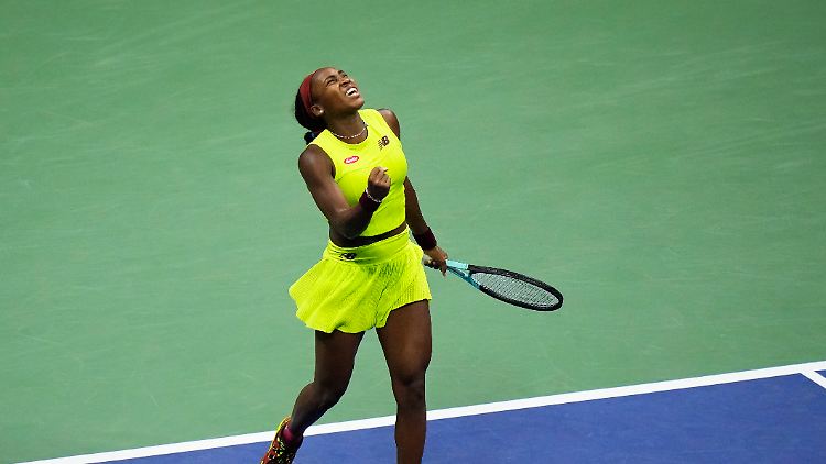 Ein Blick auf Justin Bieber setzte bei Coco Gauff frische Energie frei.