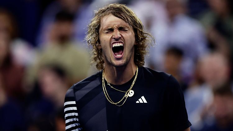 Die Freude über die Topleistung muss raus: Alexander Zverev.