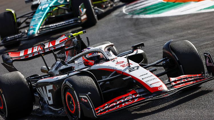 Der Haas von Nico Hülkenberg ist nicht konkurrenzfähig.