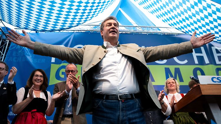 "Am Ende kommt es dann doch auf den Ministerpräsidenten an", sagte Söder in seiner Rede auf dem Gillamoos.